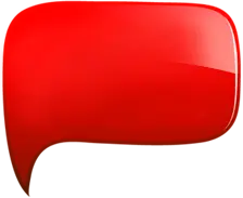 Red Speech Bubble - icon - Free PNG