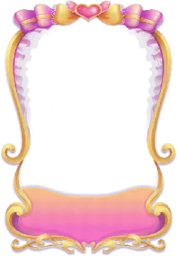 Pink Heart Frame - Curated PNG