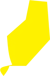 Yellow Geometric Shape - geometric shape - Transparent Background PNG