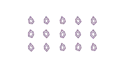 Purple Gemstones - line - No Watermark PNG