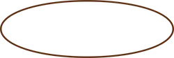 Brown Ellipse - geometric shape - High Resolution PNG