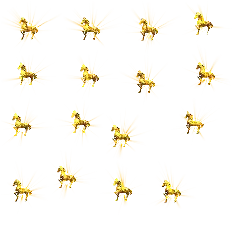 Golden Horse - horse - Lossless PNG