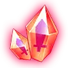 Red Crystal - ornament - Transparent Background PNG