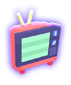 Color TV - neon light - No Watermark PNG
