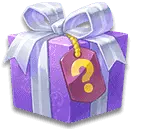 Purple Gift Box - question mark - No Background PNG