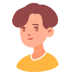 Cartoon Character in Yellow Shirt - simple - Lossless PNG