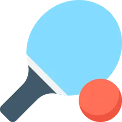 Table Tennis Racket and Ball - sports - High Resolution PNG