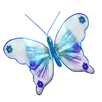 Butterfly - glowing - colorful - No Background PNG
