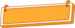 Blank Sign - cartoon - PNG