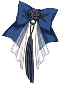 Blue Bow - hair accessory - High Resolution PNG