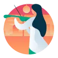 Girl Playing Flute - instrument - PNG