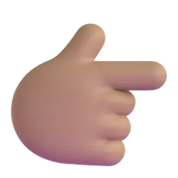 Pointing Hand Emoji - Recommended PNG