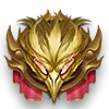 Golden Dragon Mask - golden - No Background PNG