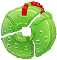 Green Donut Toy - plastic - High Resolution PNG