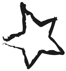 Star - star - black - High Resolution PNG