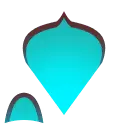 Blue Heart Shape Pattern - design element - Free PNG