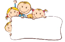 Cartoon Children Holding Sign - holding sign - PNG Images