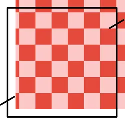 Checkered Pattern - red - High Resolution PNG