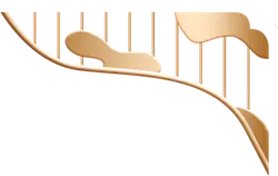 Piano Keys - gold - No Watermark PNG