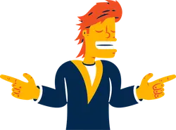 Red-haired Man - gesture - High Resolution PNG