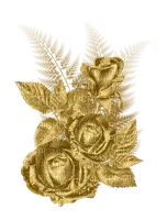 Gold Rose - PNG