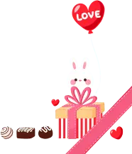Rabbit Gift Box - balloon - Free PNG