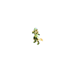 Green Warrior - green - animated character - Lossless PNG
