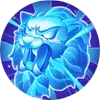 Ice Blue Lion Head - guardian - Free PNG