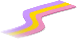Colorful Wavy Object - shape - No Background PNG