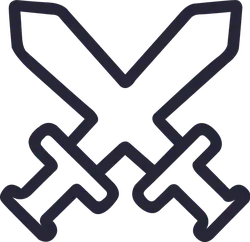 Crossed Swords - logo - fighting - Free Download PNG