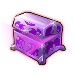 Purple Chest - glowing - Transparent Background PNG
