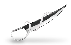 Silver Sword - design - Transparent Background PNG