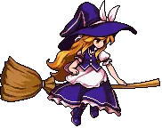 Magic Girl - broom - Lossless PNG