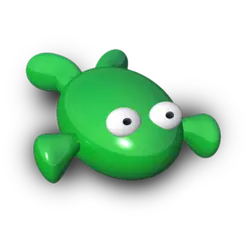 Green Cartoon Character - round - Free Download PNG