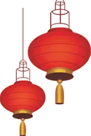 Lantern - red - Free PNG
