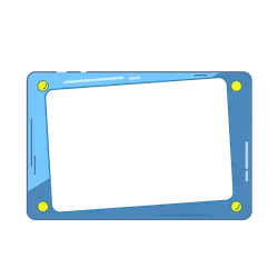 Blue Screen - technology - simple - Transparent Layer PNG