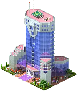 Pixelated Skyscraper - pixel art - Free Download PNG