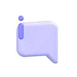 Message Bubble Icon - simple - High Resolution PNG