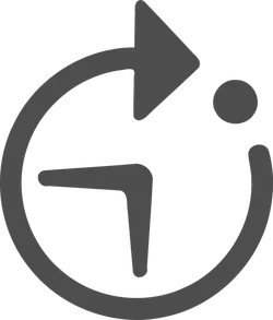 Rotating Arrow Clock - rotating - PNG Images