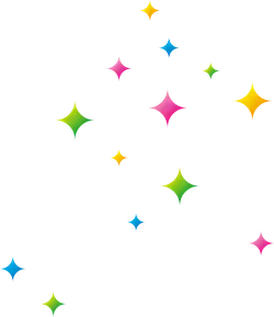 Colorful Stars - Transparent Layer PNG