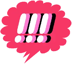 Pink Speech Bubble - High Resolution PNG