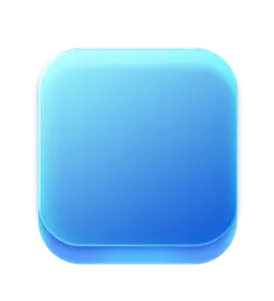 Blue Button - design - Lossless PNG