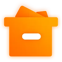 Orange Folder - Curated PNG