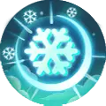 Ice Crystal Badge - Curated PNG