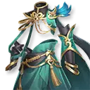 Jade Treasure Chest - green - No Background PNG