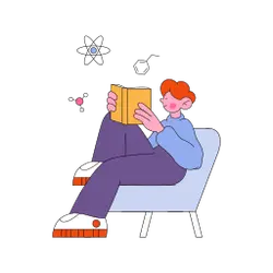 Reader - illustration - Transparent Background PNG