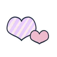 Heart Pattern - striped - High Resolution PNG