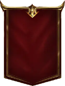Gold-framed Red Flag - red - PNG
