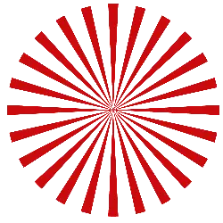 Radiating Pattern - symmetrical - red - Free Download PNG