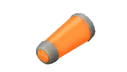 Orange Cylinder - plastic - Free PNG